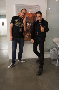 Samuel Douek, head of the Heavy Metal Film Festival, and Kenneth Thomas